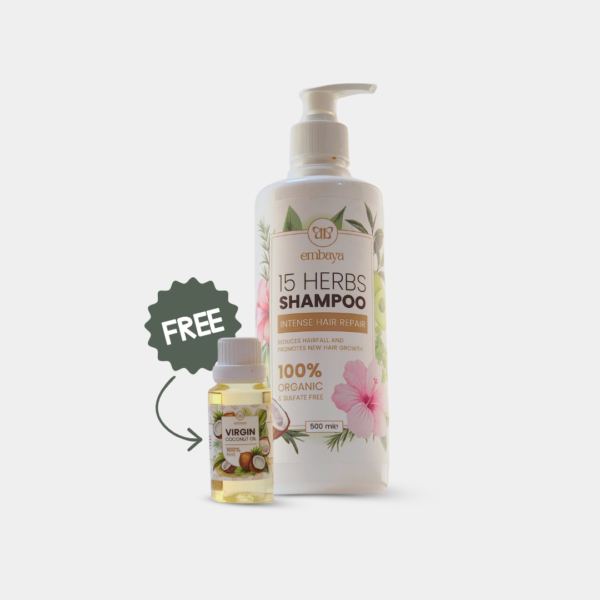 15 Herbs Shampoo 500ml (Free Coconut Oil)