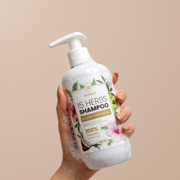 15 Herbs Shampoo 300ml - Free Coconut Oil