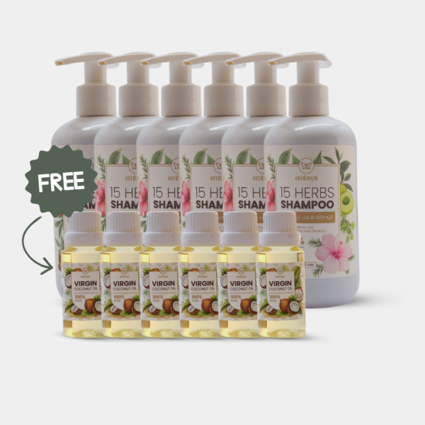 Bundle of 6 - 15 Herbs Shampoo 300ml