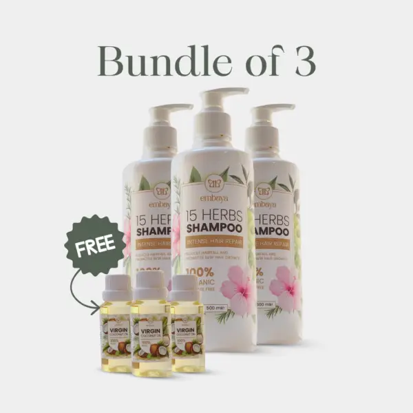 Bundle of 3 - 15 Herbs Shampoo 500ml