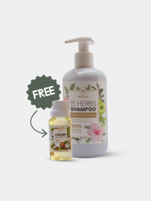 embaya shampoo 300 ml 15 Herbs Shampoo 300ml - Free Coconut Oil
